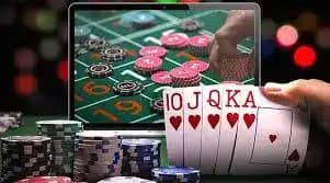 Hongkong Pools blackjack table layout with dealer and player positions